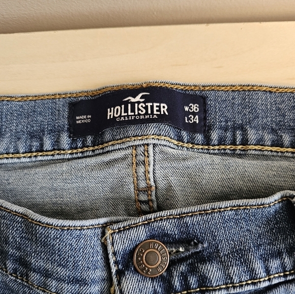 Hollister Men's Jeans Size W36 L34 - Picture 2 of 12